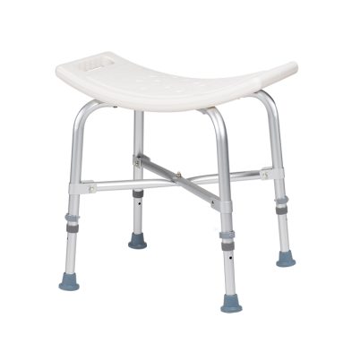 Bariatric Shower Chair without Back – Adjustable Height, Ergonomic Design