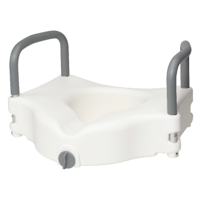 Raised Toilet Seat with Arms – Adjustable, Lightweight, Tool-Free, and Comfortable