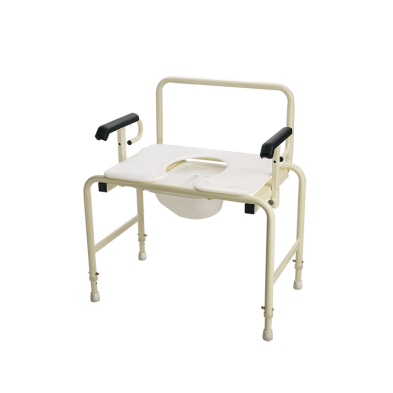 Bariatric HD Drop Arm Commode – Multi-Functional, Height-Adjustable with Drop Arm Feature (26" and 30" Sizes)