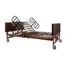 Bariatric HD Full Electric Homecare Bed with Half Rail and Foam Mattress (48" and 54" Options)