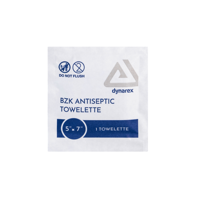 Sterile BZK Antiseptic Towelettes – Alcohol-Free, Antibacterial Wipes for Skin Cleansing (Multiple Sizes)