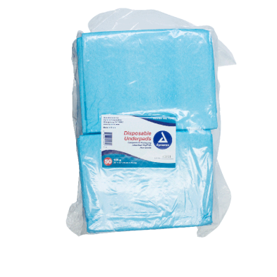 Dynarex Disposable Underpads - High Absorbency, Non-Skid, Multiple Sizes