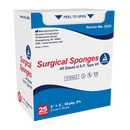 Dynarex Surgical Sterile Gauze Sponges – 3" x 3", 12 Ply, 25/Box