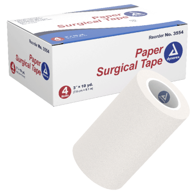 Dynarex Paper Surgical Tape – Breathable, Strong Adhesion (Multiple Sizes)