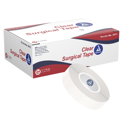 Dynarex Clear Surgical Tape – Premium Transparent, Waterproof, and Breathable – Available in Multiple Sizes