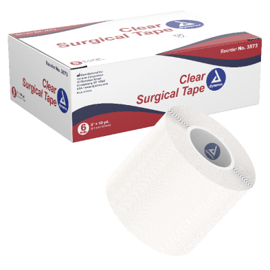 Dynarex Clear Surgical Tape – Premium Transparent, Waterproof, and Breathable – Available in Multiple Sizes