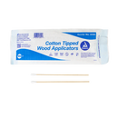 Dynarex Cotton Tipped Wood Applicators - Available in Sterile and Non-Sterile (3" and 6")
