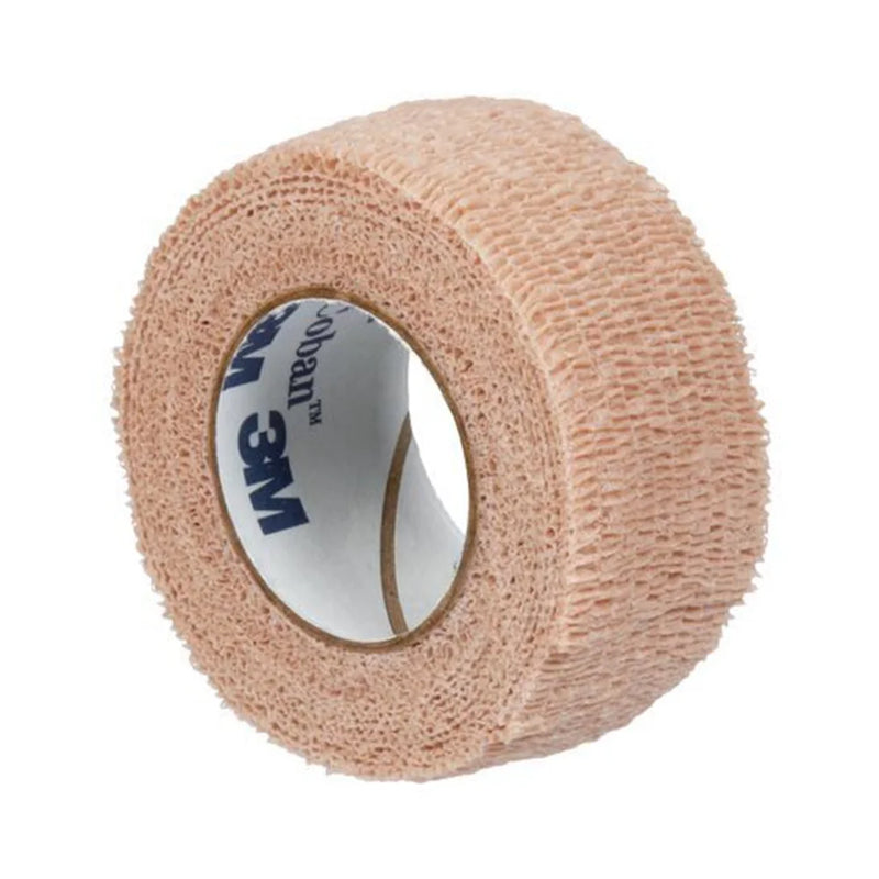 3M Coban Cohesive Bandage 1 Inch x 5 Yard Tan Self Adherent Standard Compression RL/1