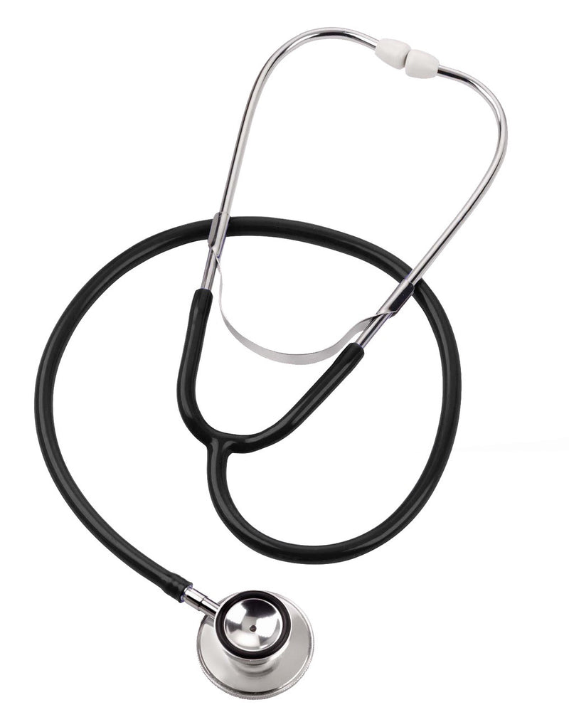 Pediatric Dual Head Stethoscope - Black for Accurate Child Healthcare Monitoring