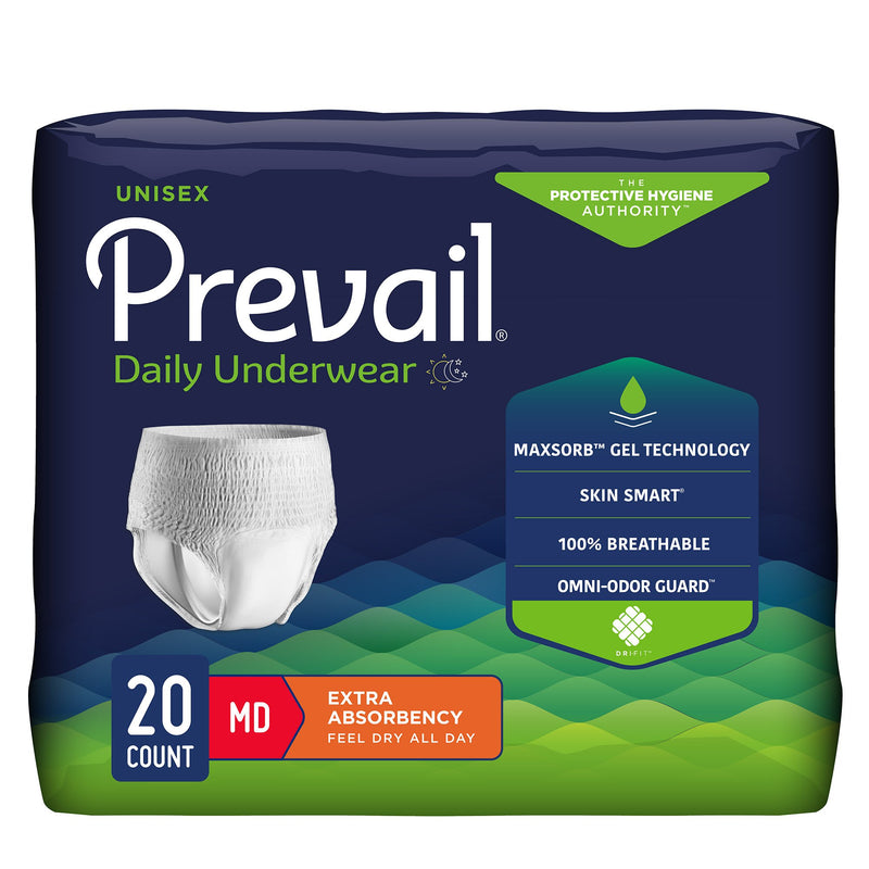 Prevail Daily Unisex Absorbent Underwear - Moderate Absorbency