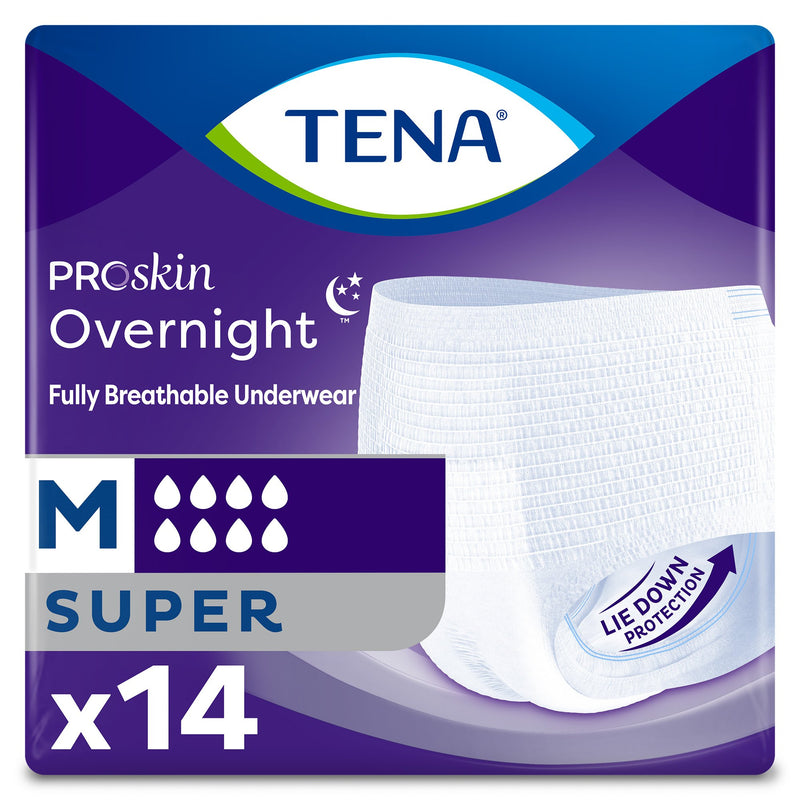 TENA ProSkin Overnight Super Absorbent Pull-On Underwear with Tear-Away Seams