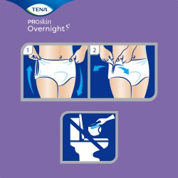 TENA ProSkin Overnight Super Absorbent Pull-On Underwear with Tear-Away Seams