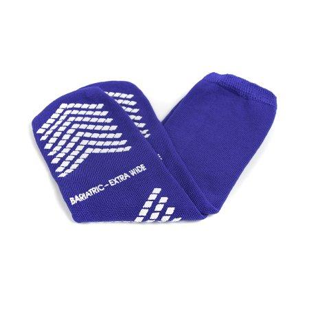 Slipper Socks McKesson Bariatric / Extra Wide Royal Blue Above the Ankle | Medical Source.