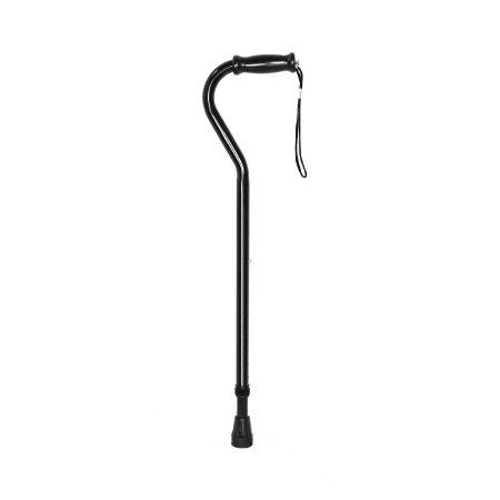 Offset Cane McKesson Steel 29-3/4 to 37-3/4 Inch Height Black | Medical Source.