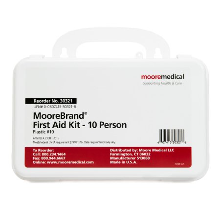 First Aid Kit McKesson 10 Person Plastic Case | Medical Source.