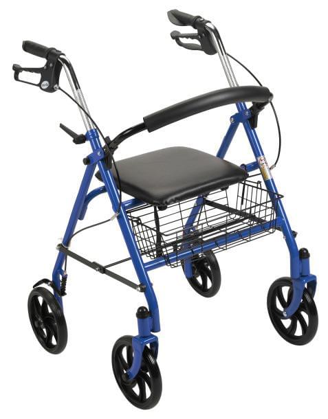 Drive Durable 4 Wheel Rollator with 7.5" Casters | Medical Source.