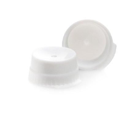McKesson Tube Closure Polyethylene Snap Cap White 16 mm For Use with 16 mm Blood Drawing Tubes, Glass Test Tubes, Plastic Culture Tubes NonSterile - 1000/Bag | Medical Source.