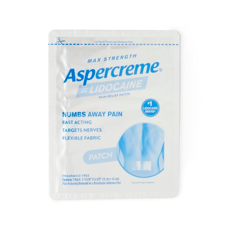 Aspercreme Odor Free Lidocaine Patch 4% Strength