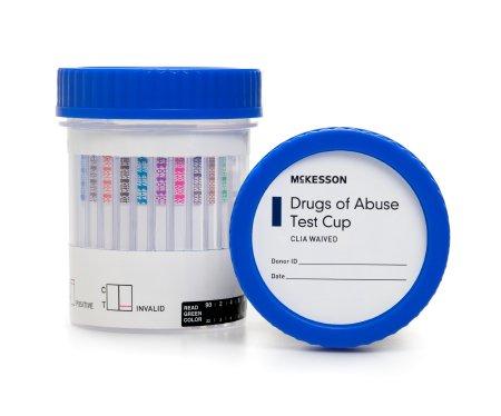 Drugs of Abuse Test McKesson 10-Drug Panel with Adulterants AMP, BUP, BZO, COC, mAMP/MET, MDMA, MTD, MOP300, OXY, THC (OX, pH, SG) Urine Sample 25 Tests | Medical Source.