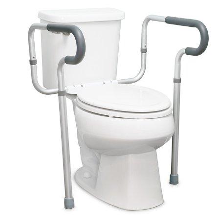 Toilet Safety Rail McKesson Gray Aluminum | Medical Source.