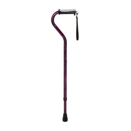 Offset Cane McKesson Aluminum 30 to 39 Inch Height Red Crackle Print | Medical Source.