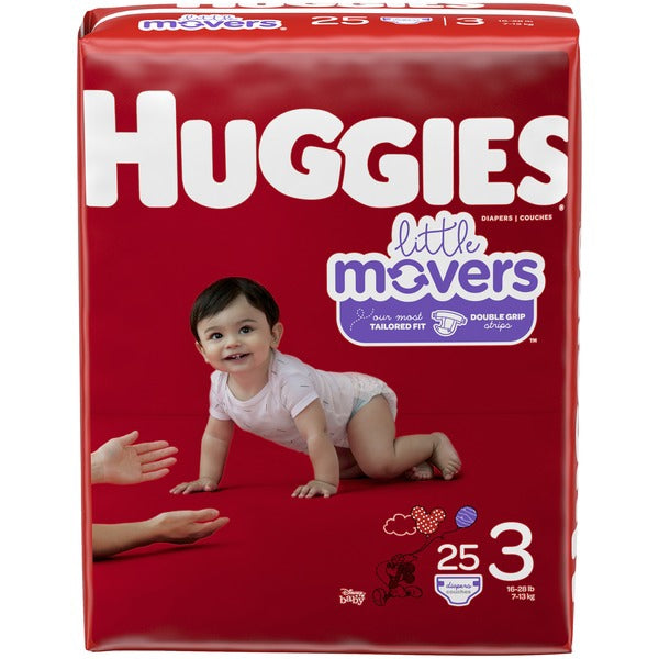 Load image into Gallery viewer, Huggies Little Movers Baby Diaper Moderate Absorbency
