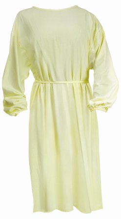 Protective Procedure Gown One Size Fits Most Yellow NonSterile Disposable | Medical Source.