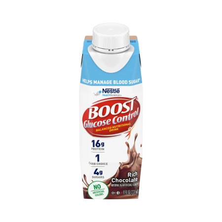 Nestle Boost Glucose Control Balanced Nutritional Drink, Carton, 8 oz., Rich Chocolate