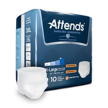 Attends® Bariatric Underwear Pull On with Tear Away Seams Disposable