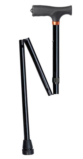 Aluminum Folding Cane, Soft Handle | Medical Source.