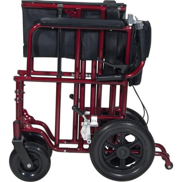 Load image into Gallery viewer, 22&quot; Bariatric Aluminum Transport Chair | Medical Source.
