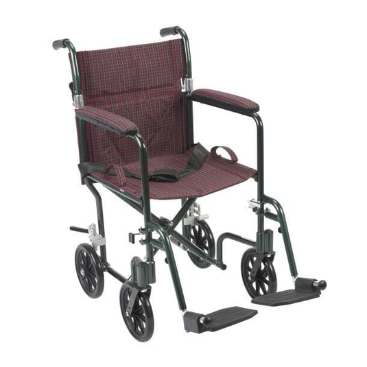 Deluxe Fly-Weight Aluminum Transport Chair | Medical Source.