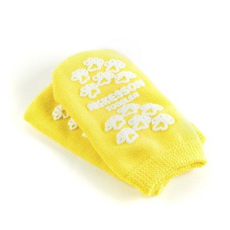 Slipper Socks McKesson Terries™ Toddler Yellow Above the Ankle | Medical Source.
