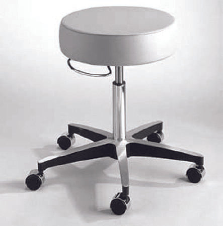 Exam Stool McKesson Backless Pneumatic Height Adjustment 5 Casters Black | Medical Source.
