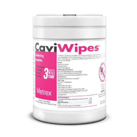 CaviWipes™ Surface Disinfectant Premoistened Alcohol Based Wipe 160 Count Canister Disposable Alcohol Scent NonSterile | Medical Source.
