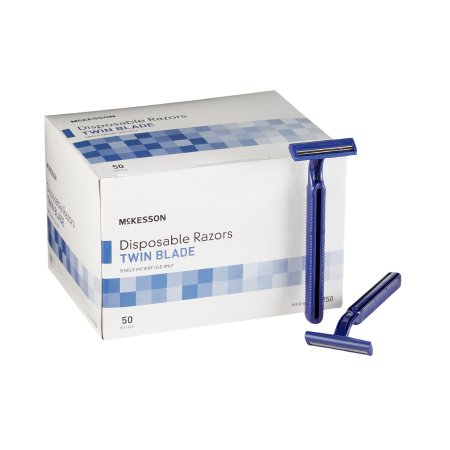 Razor McKesson Twin Blade Disposable | Medical Source.