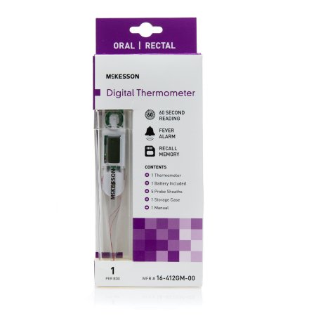 Digital Stick Thermometer McKesson Oral / Rectal / Axillary Probe Handheld | Medical Source.
