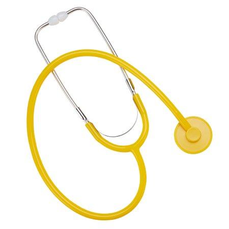 Disposable Stethoscope Proscope™664 Yellow 1-Tube 22 Inch Tube Single Head Chestpiece | Medical Source.