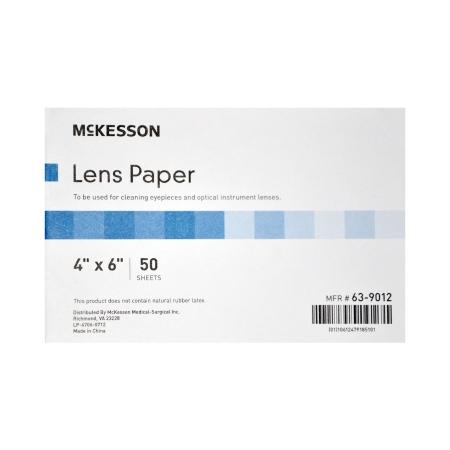 Lens Cleaner for Optical Instruments McKesson Soft, Thin 4 Inch x 6 Inch Paper Sheets Cleaning microscope eyepieces and Lenses | Medical Source.