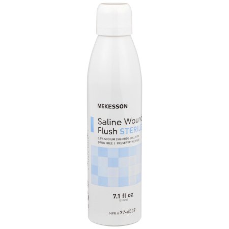 Saline Wound Flush McKesson 7.1 oz. Spray Can Sterile USP Normal Saline (Sterile 0.9% Sodium Chloride)