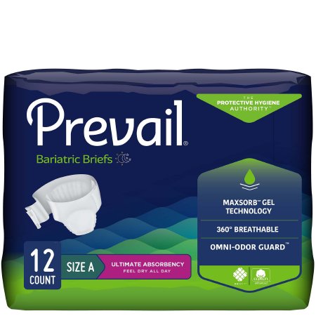 Prevail® Bariatric 2X-Large Unisex Adult Incontinence Brief Disposable