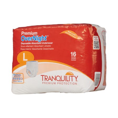 PU2114PK - Tranquility Premium Overnight Disposable Absorbent Underwear  Small 22-36