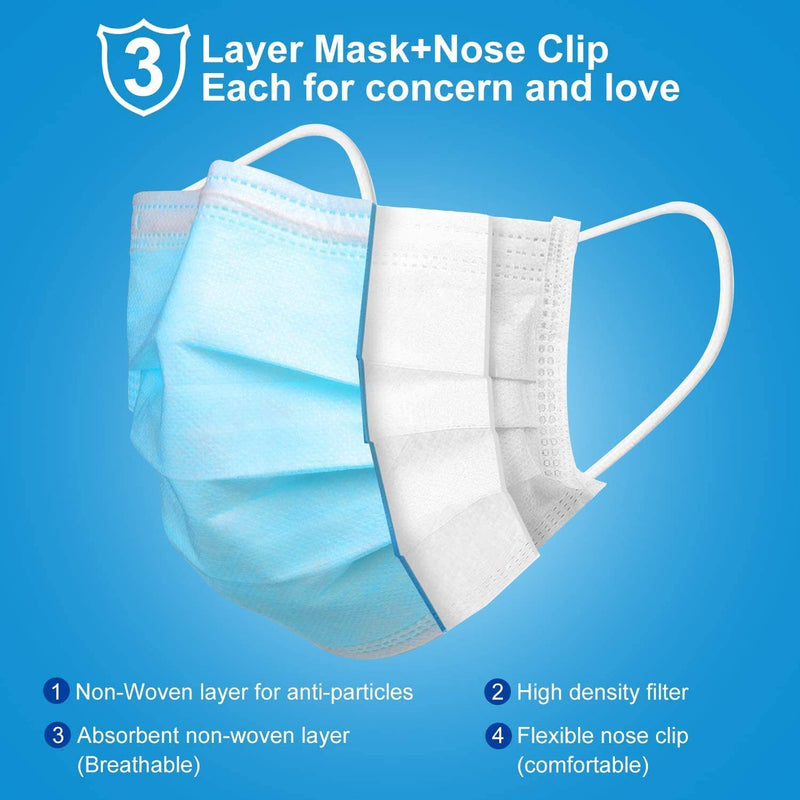 Load image into Gallery viewer, 3 Ply Disposable Face Mask - 50 Pack Earloop Face Mask - Same Day USA Shipping | Medical Source.
