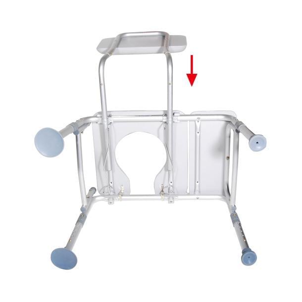 Load image into Gallery viewer, Combination Padded Transfer Bench/Commode | Medical Source.
