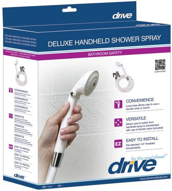 Deluxe Handheld Shower Spray with Diverter Valve | Medical Source.