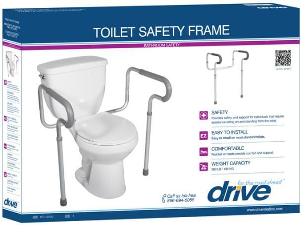 Load image into Gallery viewer, Toilet Safety Frame with Padded Arms | Medical Source.

