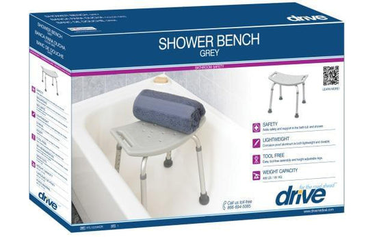 Deluxe Aluminum Shower Bench without Back | Medical Source.