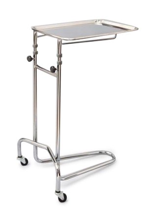 Mayo Instrument Stand McKesson 50 lbs. 1 Tray 21 W X 20 D Inch 37 - 53 Inch 16-3/4 X 21-1/2 Inch | Medical Source.