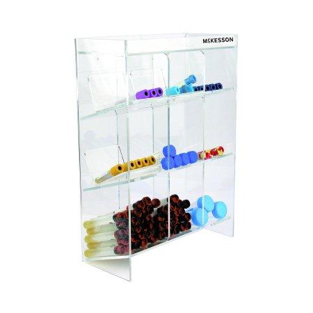 Tiered Tube Organizer McKesson 9 Place Clear 5-1/2 X 11-1/2 X 16 Inch | Medical Source.