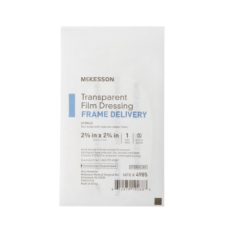 Transparent Film Dressing McKesson Octagon 2-3/8 X 2-3/4 Inch Frame Style Delivery Without Label Sterile